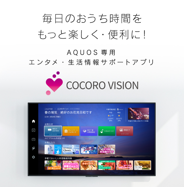 COCORO VISION エンタメ・生活情報サポートアプリ