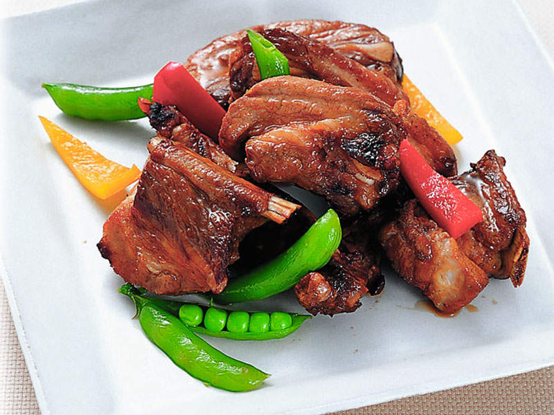 スペアリブの黒酢風味｜COCORO KITCHEN：シャープ