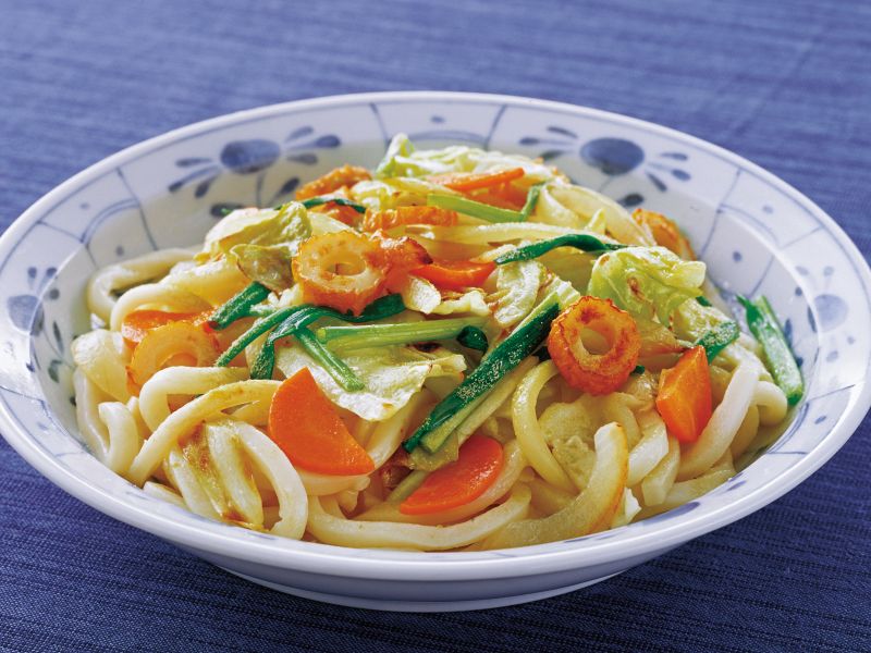 昆布茶で焼きうどん｜COCORO KITCHEN：シャープ