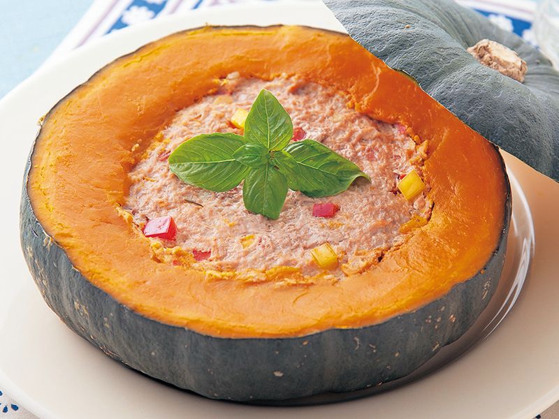 かぼちゃの肉詰め Cocoro Kitchen シャープ